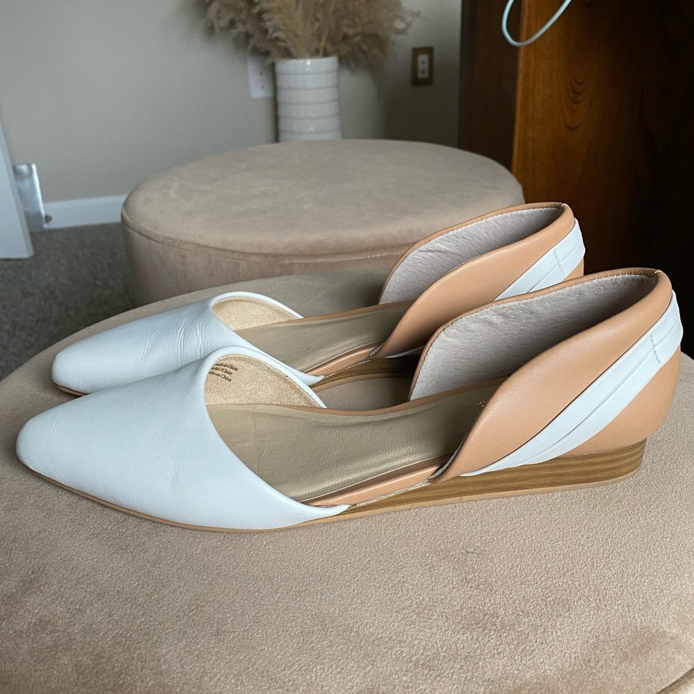 Seychelles Great Escape White Leather Flats